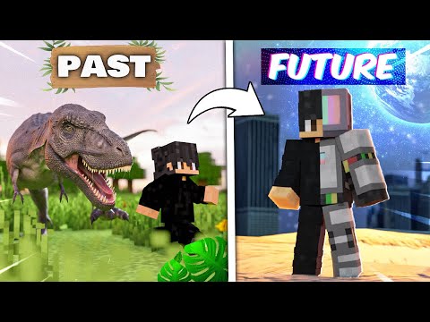 TIME TRAVELING from PAST TO FUTURE in Minecraft