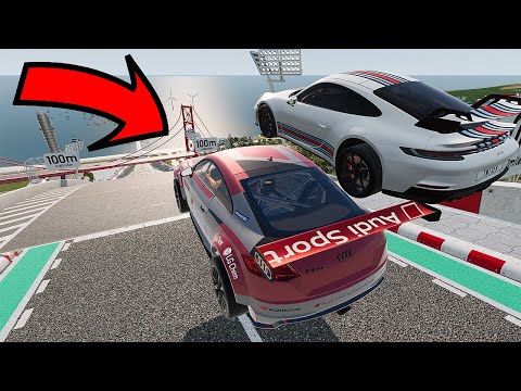 Big High Ramp Jumps with Expensive Sports Lux Cars Crashes #6    BeamNG Drive