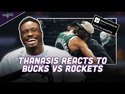 Thanasis Antetokounmpo RETURNS to an NBA Arena to watch the Milwaukee Bucks play the Houston Rockets