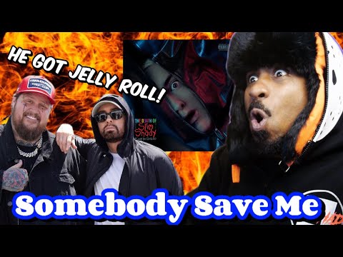 THE HIDDEN ALBUM THEME? Eminem ft. Jelly Roll - Somebody Save Me (First Listen REACTION)