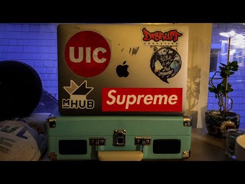 Jake Fine Shows Off His Insane Sticker Collection