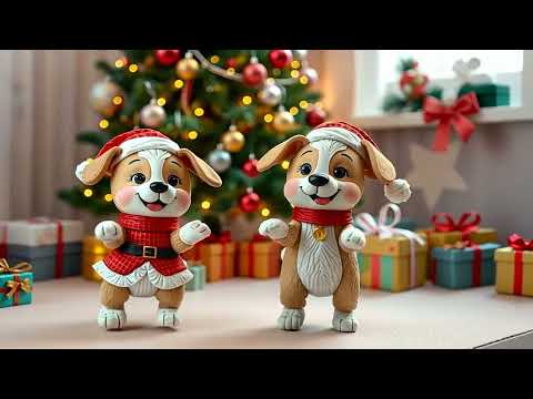 Hey Baby Sensory - Jingle Bells Dance Little Dog | Ringing Bells Fun Christmas Music for Kids 🎅