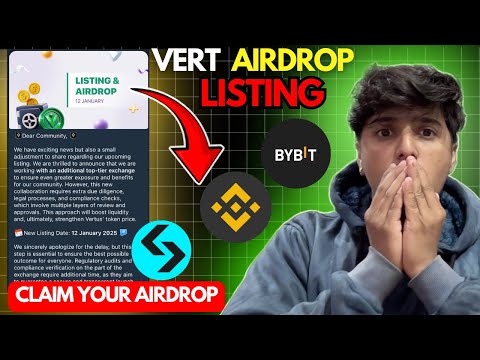 Vertus Mining: Calculate Airdrop Profit | Listing & Withdrawal | Vert listing on Binance 😳 || Vertus