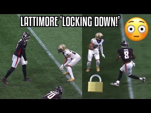 Marshon Lattimore ‘LOCKDOWN’ Vs Kyle Pitts & Drake London 😈 (WR vs CB) Saints vs Falcons highlights