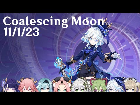 Genshin Impact - 36 star Spiral Abyss - Coalescing Moon 11/1/23 (feat. Furina)