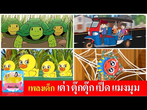 รวมฮิตเพลงเด็กในตำนาน เต่าเอ๋ยเต่า | ตุ๊กตุ๊ก | เป็ดอาบน้ำในคลอง | แมงมุมลายตัวนั้น