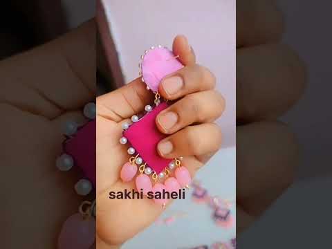 handmade jewellery,best fabricjewellery,sakhisaheli#onlineshopping  #shortvideo #shortsfeed #shorts