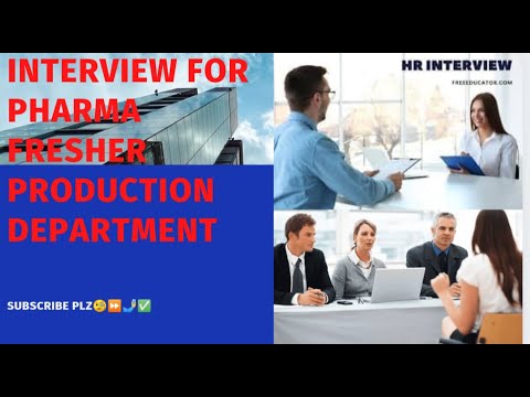 Interview production department for freshers | pharmaceutical industry 🤳🧐✅@g-patrevisionclasses