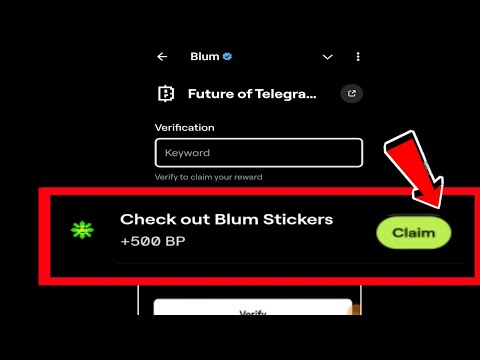 Check Out Blum Stickers |Blum New Task Check Out Blum Stickers |Check Out Blum Stickers +500 BP Code