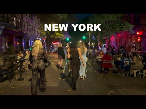 NYC Uncut Raw Footage of Nightlife in New York City 4K Night Time Places in NYC Nightlife District