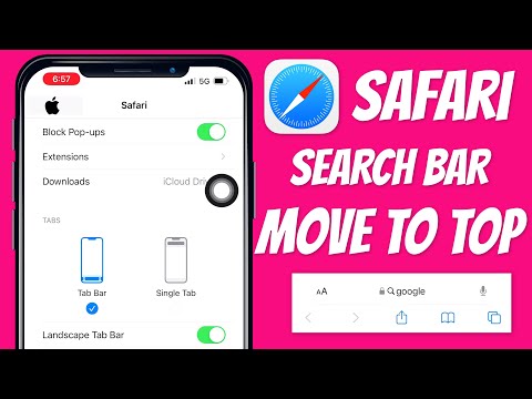 How to Move Safari Search Bar to Top on Safari App iPhone iPad