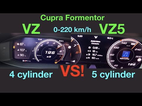 DRAG RACE | Cupra Formentor VZ vs Cupra Formentor VZ5 | I4 vs I5 | 310 vs 390 PS