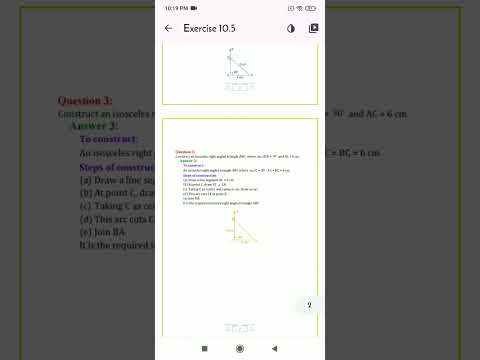 Class 7 maths ch 10 practical geometry ex 10.5 solution #arithmetic #mathproblems #mathlogic