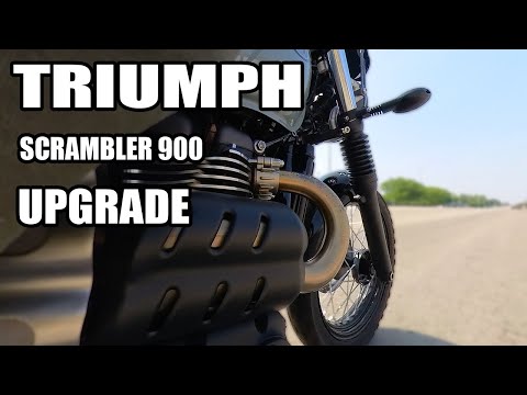 Radiator Guard upgrade for Triumph Scrambler 900 by Brogue Motorcycles.