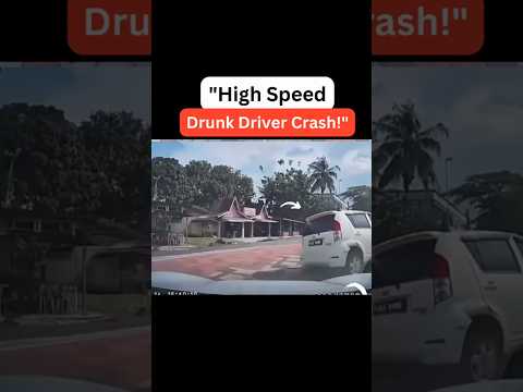 "High-speed drunk driver crash captured in Woodman Dashcam, the proof is crystal clear.