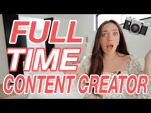 HOW TO BECOME A FULL TIME CONTENT CREATOR IN 2022