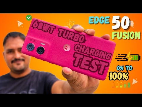 Moto Edge 50 fusion charging speed test Review 🔥