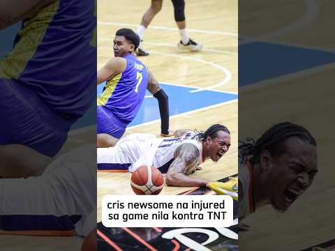 Cris Newsome na ingured sa game kontra TNT#pba#tnttropanggiga#crisnewsome #pba2024#meralcobolts