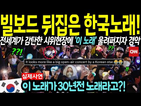 "이 노래가 뭐길래" 한국 시위현장보고 댄스파티 같다며 깜짝 놀란 외국인 반응?!