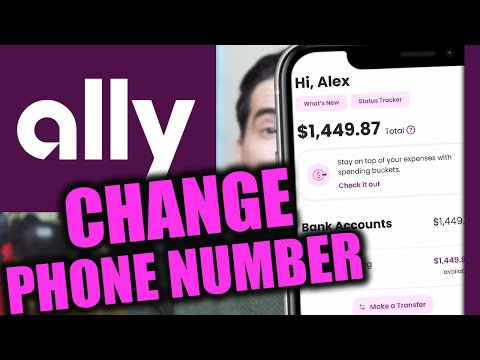 Ally Bank How to Change Phone Number (App)