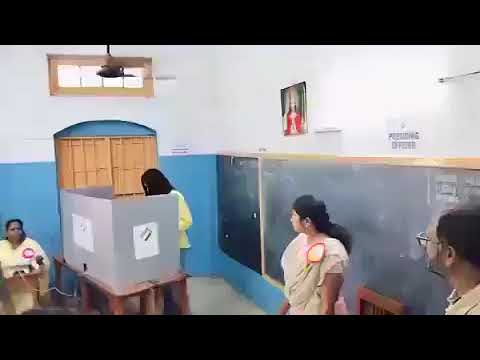 #Trisha casted her vote#ElectionDay