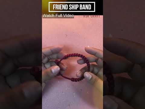 How to Make a Bracelet | Friend ship band | DIY Wrist band for boys |Mad max style hand band.#Shorts