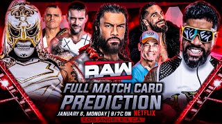 WWE RAW Netflix Debut Full Match Card Predictions | Wrestle Freakin