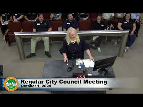 Regular City Council Meeting - 10/01/2024