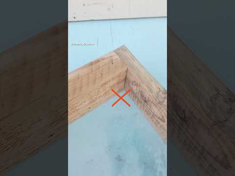 Woodworking tips and tricks! How to make a reliable corner joint for boards of different sizes