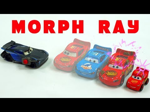 Jackson Storm uses a Morph Ray Device on Mack Hauler and Lightning McQueen Disney Stopmotion CARS