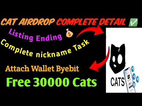 Cat Full detail |Attach Wallet in Cat |Nickname Task cat |byebit wallet in cat ,All exchanges