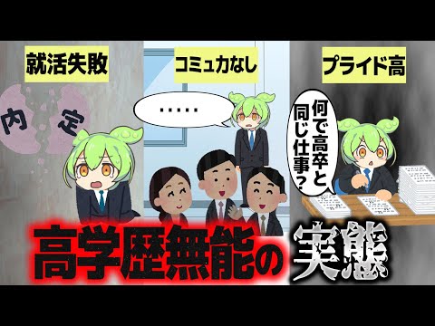 どこにでもいる高学歴無能の実際に迫る【ずんだもん解説】