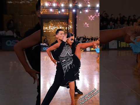 The dancers on the field are so beautiful #dance #dancesport #ballroomdance#rumba