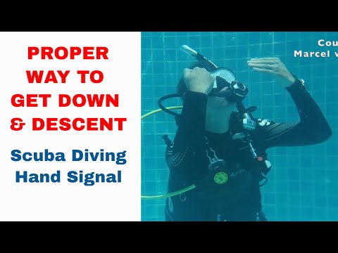 Proper Way To Get Down Sign - Scuba Diving Hand Signal