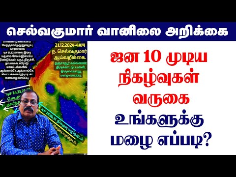 ஜன 10 முடிய நிகழ்வுகள் வருகை.உங்களுக்கு மழை எப்படி? #selvakumar_vaanilai_arikkai