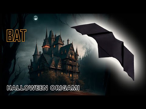 Making a Cool Paper Bat  Easy Origami Crafts