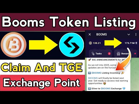 Booms Airdrop new update || Booms airdrop TGE Event || Booms Airdrop listing date January