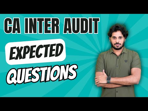 JAN 2025 | CA INTER AUDIT | PRIORITY TOPICS | PREPARATION STRATEGY | GUESS QUESTIONS