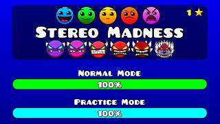 Stereo Madness in Every Difficulty