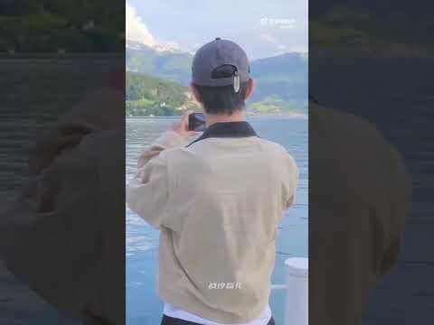 Xiao Zhan enjoying his free time in switzerland #shorts #xiaozhan #cdrama #vlog