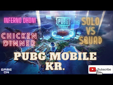 Full Rush Gameplay | Pubg mobile Kr. |  Solo vs Squad | chicken dinner | InfernoDhoni | #pubgmobile