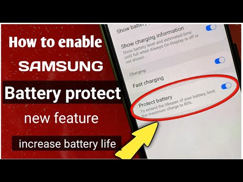 How to enable battery protect mode on samsung galaxy phones to increase battery life