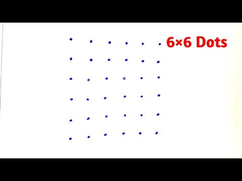 6×6simple poo kolam ||simple poo kolam design||easy muggulu||dharas house||#25