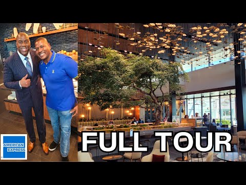 MAGIC JOHNSON at the NEW ATLANTA Amex Centurion Lounge | Opening Day