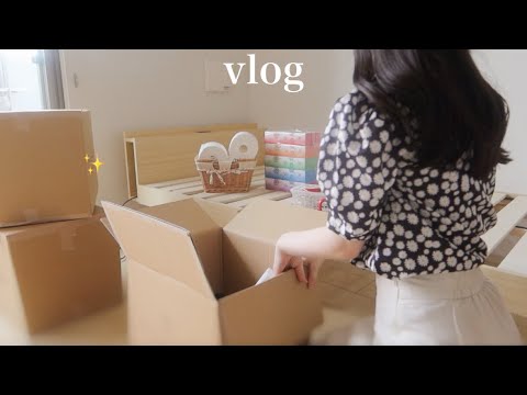 [Moving] Cleaning before moving in and moving day 🚚✨ Preparations to make living alone comfortable ✨