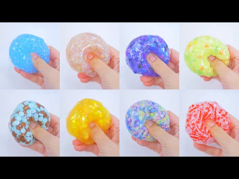 【ASMR】Crunchy Squishy Ball  音が癖になるスクイーズいっぱい作ってみた