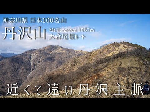 丹沢山 -大倉より登る 近くて遠い丹沢主脈-