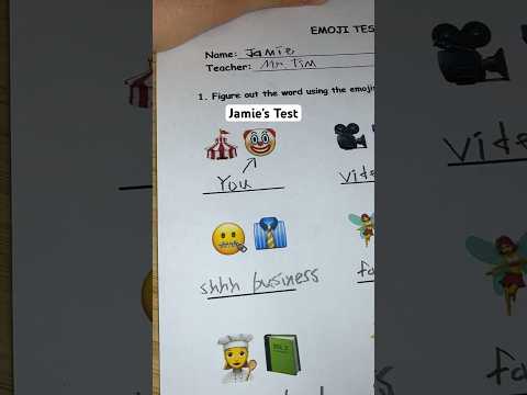 Grading Jamie’s test… #asmr #school #teacher #test #quiz #emojichallenge