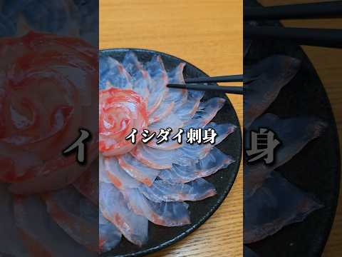 イシダイの刺身が美味すぎる　#石鯛  #魚の捌き方 #盛り付け