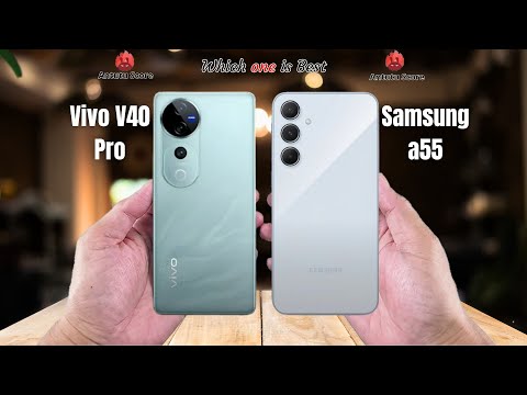 Vivo V40 Pro vs Samsung a55  Full comparison ⚡Which one is Best